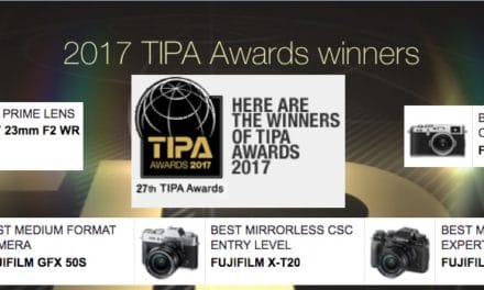 Fujifilm est récompensé au TIPA Awards 2017