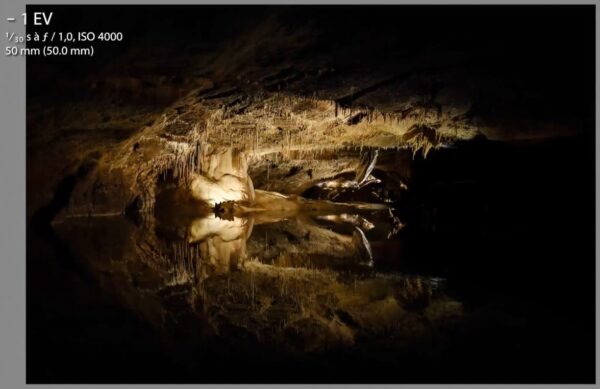 Photo de grotte prise avec le Samyang 12 mm F2